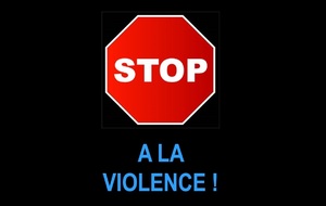 TOUS CONCERNÉS - TOUS TÉMOINS - TOUS RESPONSABLES  STOP A LA VIOLENCE SUR NOS COMPETITIONS