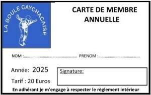 Carte de membre 2025