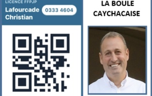 QR Code licence pétanque 2026 dématérialisé