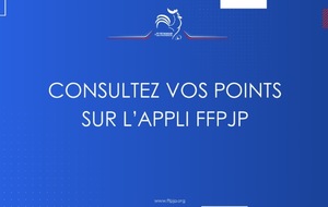 CONSULTATION DES POINTS SUR L'APPLI FFPJP
