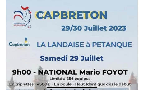 National Capbreton 29 au 30 Juillet 2023
